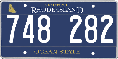 RI license plate 748282