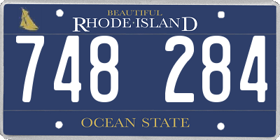 RI license plate 748284