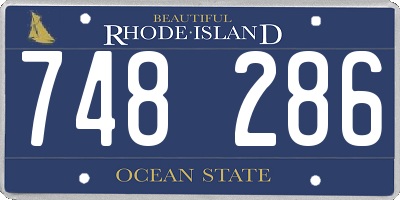 RI license plate 748286