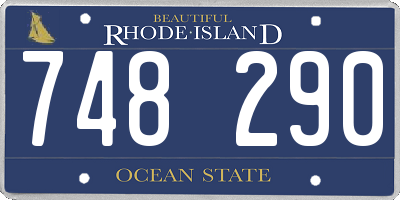 RI license plate 748290