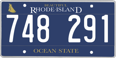 RI license plate 748291