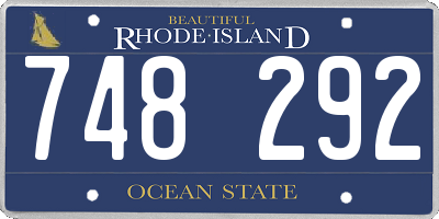 RI license plate 748292