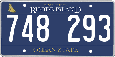RI license plate 748293