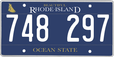 RI license plate 748297