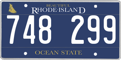 RI license plate 748299