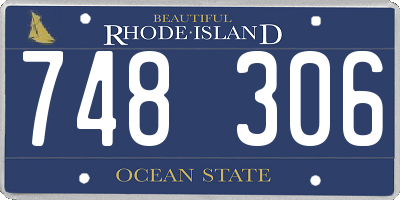 RI license plate 748306