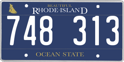 RI license plate 748313