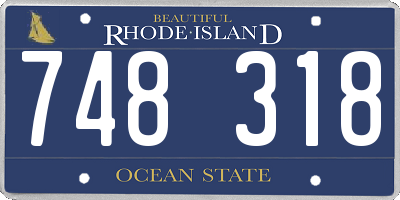 RI license plate 748318