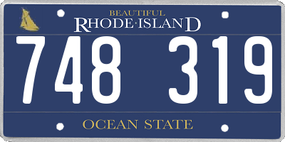 RI license plate 748319