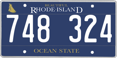 RI license plate 748324