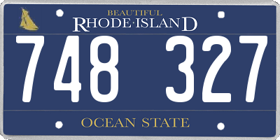 RI license plate 748327