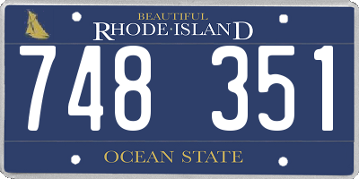 RI license plate 748351