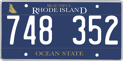 RI license plate 748352