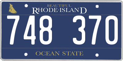 RI license plate 748370