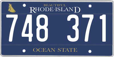 RI license plate 748371