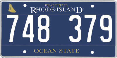 RI license plate 748379