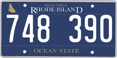 RI license plate 748390