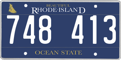 RI license plate 748413