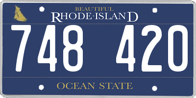 RI license plate 748420