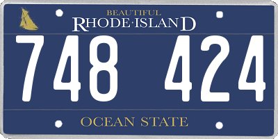 RI license plate 748424