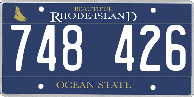 RI license plate 748426