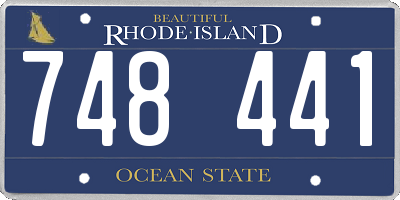 RI license plate 748441