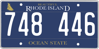 RI license plate 748446