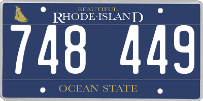 RI license plate 748449