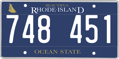 RI license plate 748451