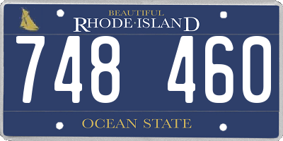 RI license plate 748460