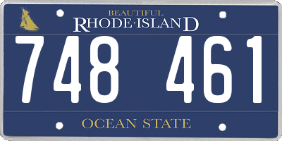 RI license plate 748461