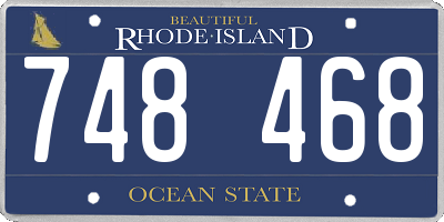 RI license plate 748468