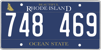 RI license plate 748469