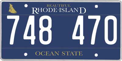 RI license plate 748470