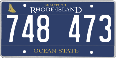 RI license plate 748473