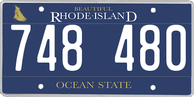 RI license plate 748480