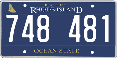 RI license plate 748481