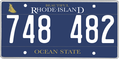 RI license plate 748482