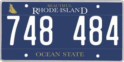 RI license plate 748484