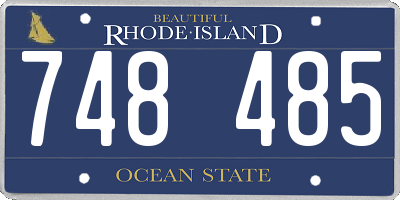 RI license plate 748485