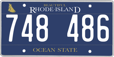 RI license plate 748486
