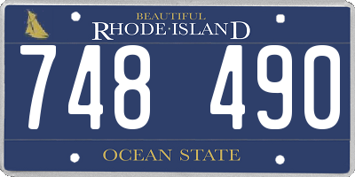 RI license plate 748490