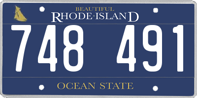 RI license plate 748491