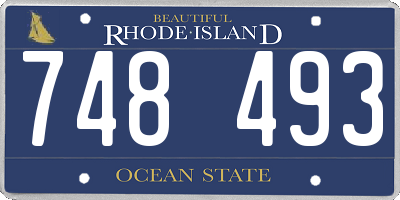 RI license plate 748493