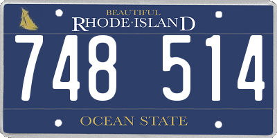 RI license plate 748514