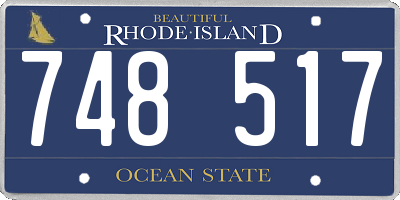 RI license plate 748517