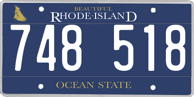 RI license plate 748518