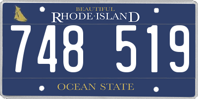 RI license plate 748519