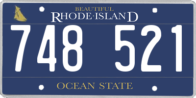 RI license plate 748521