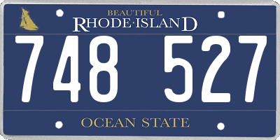 RI license plate 748527